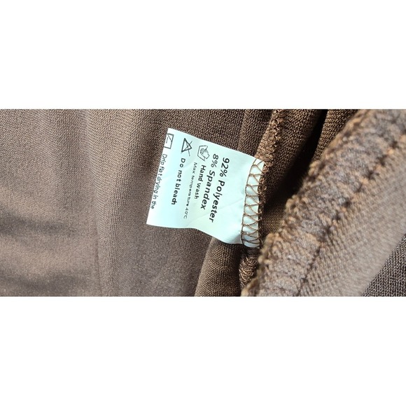 Fleece Shacket Women Medium Brown New Button Down Long Sleeve Oversized - Picture 7 of 8